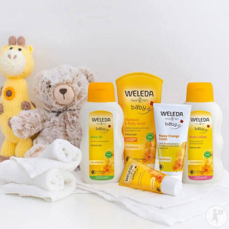 Weleda babyverzorging.